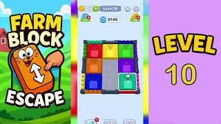 Farm block escape level 10 Solution