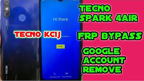 Tecno spark 4air Frp bypass | Google account remove | Tecno kc1j frp bypass/pattern lock, remove￼