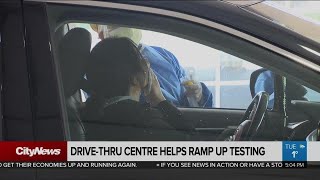 A look inside a coronavirus drive-thru assessment centre