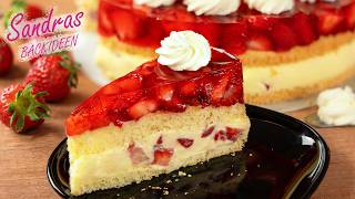 Erdbeertorte mit Paradiescreme | Die PERFEKTE Muttertagstorte!