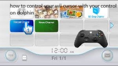 how to control your wii cursor with your control on dolphin