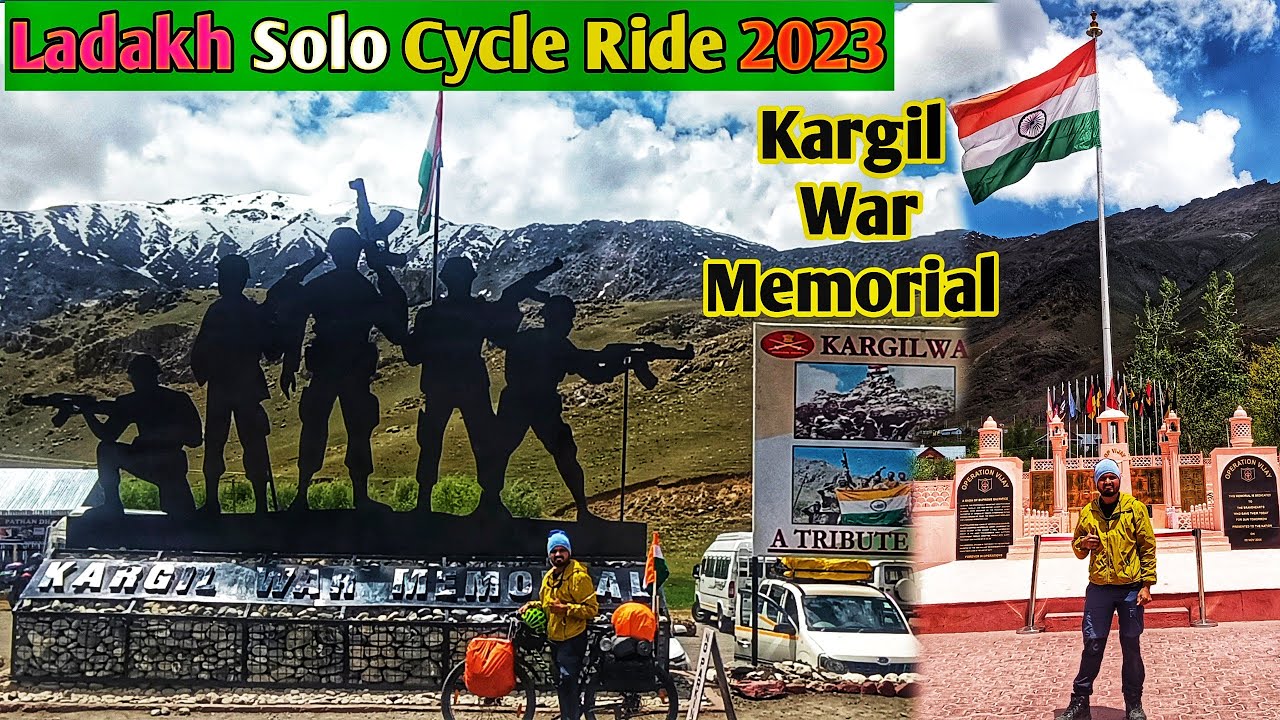 Ladakh Solo Cycle Journey | kargil War Memorial,Dras | Dras To Kargil Cycle Ride