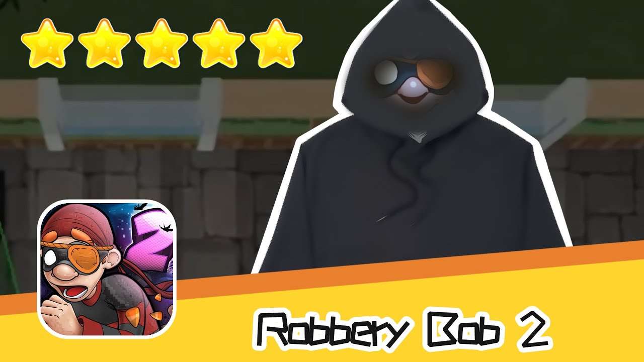 Robbery Bob 2 Hauntington Level #02 Walkthrough Black Hood Suit Recommend index five stars