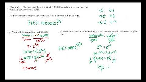 Section 4.6 Exponential and Logarithmic Models