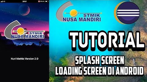 Cara Membuat Splash Screen / Loading Screen di Android Eclipse