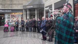 Bugles Music Armistice Day Mercat Cross Perth Perthshire Scotland