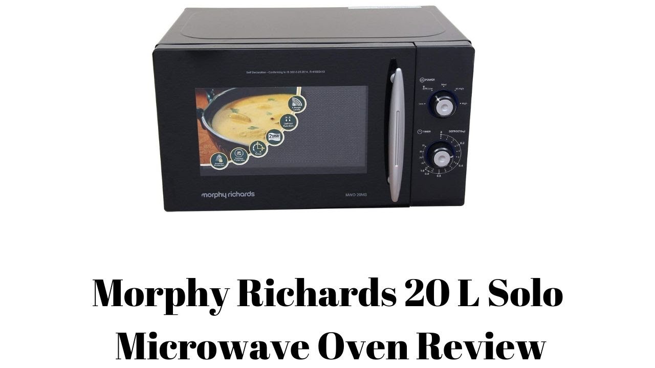 Morphy Richards Evoke Black Microwave 20L Solo 800w 511500 