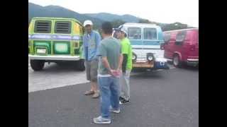 70's　アメ車　フルサイズバン　ダッジ　GM　シボレー　DEEZ CREW 　フルサイズバン ミーティング　足柄PA
