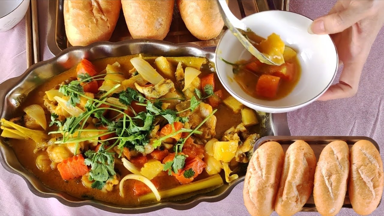 Cà Ri Ếch Chấm Bánh Mì Món Ăn Của Người Ấn Độ Rất Thích Ngon Tuyệt Vời ...