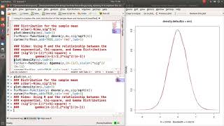 Using R to explore the joint distribution of the sample mean and variance