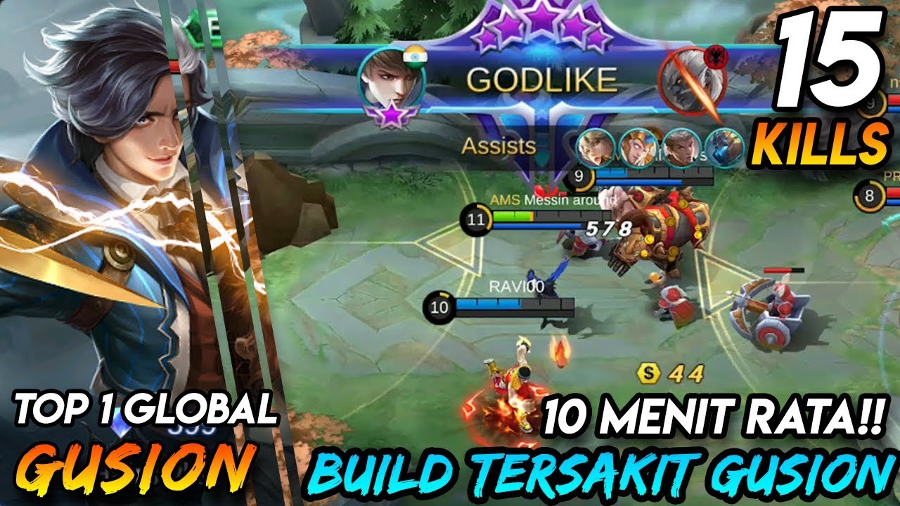 New Build Gusion Tersakit 2020 - Top 1 Global Gusion Mobile Legends