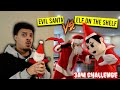 WE SUMMONED ELF ON THE SHELF AT 3AM TO HELP FIGHT EVIL SANTA !! (They Fought In Our House!)