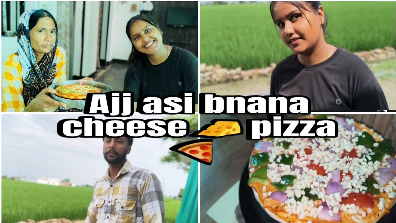 Ajj asi ghara cheese 🧀 bnane pizza 🍕😋 chk kro full vlog @Preetakashvlogs.