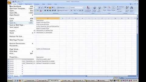 PLC Programming Create a CSV file
