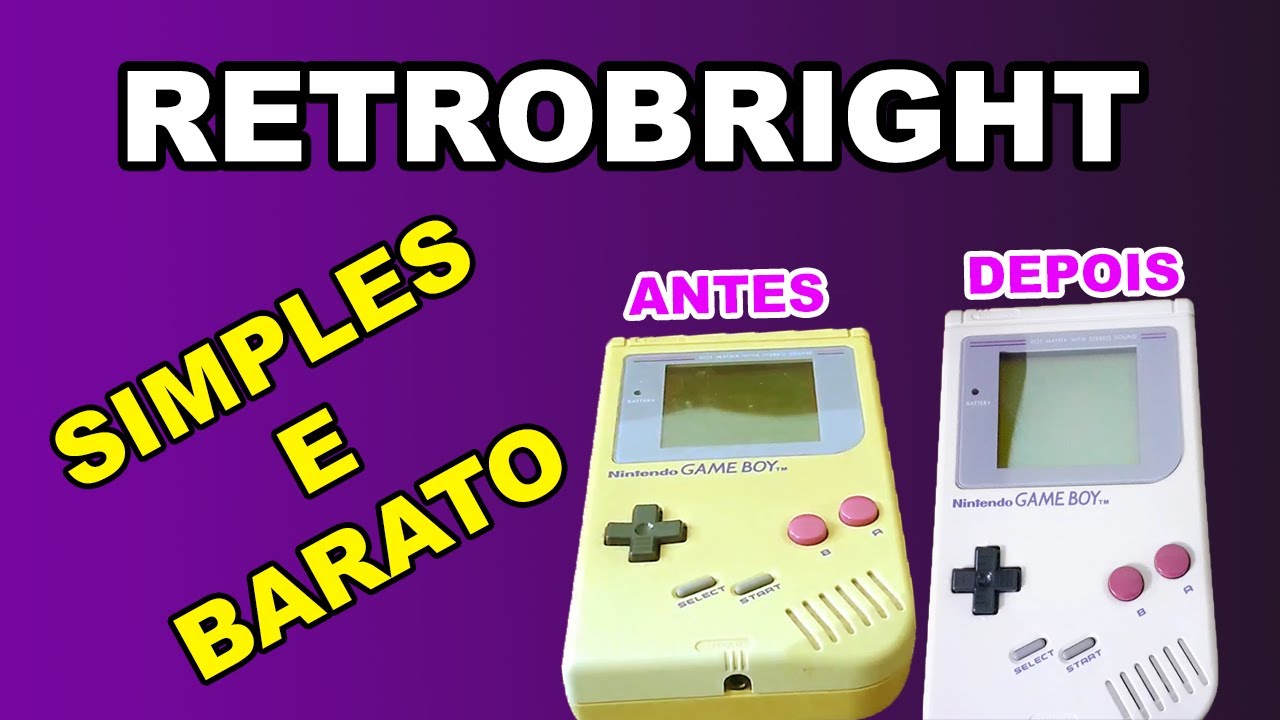 Retrobright FUNCIONA ? - Game Boy Clássico