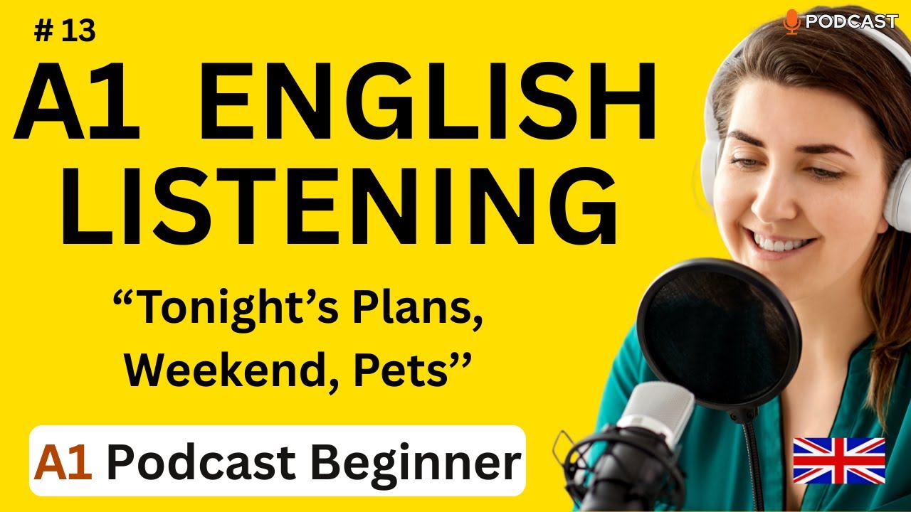 A1–A2 Slow Listening & Shadowing | Daily Conversations: Tonight’s Plans, Weekend, Pets & More