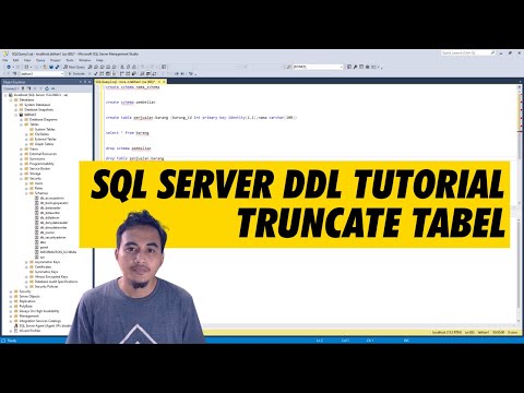 SQL SERVER DDL TUTORIALS #11 TRUNCATE TABEL
