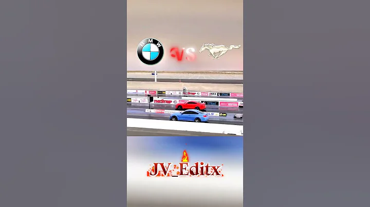 BMW M4🔥 VS MUSTANG 😈 DRAG RACE #shortsfeed #shorts #viral
