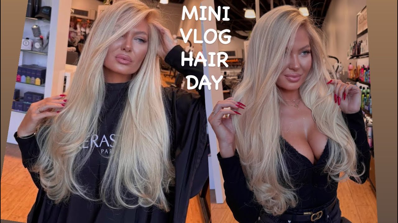 Fresh Blonde for Valentine’s Day👸🏼♥️ Mini Vlog Hair day in salon! 