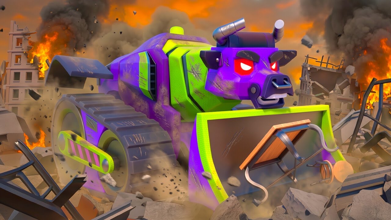 BULLDOZER VS JUMEAU MALÉFIQUE ! Qui va gagner ? | L'équipe de sauvetage des Super Truck