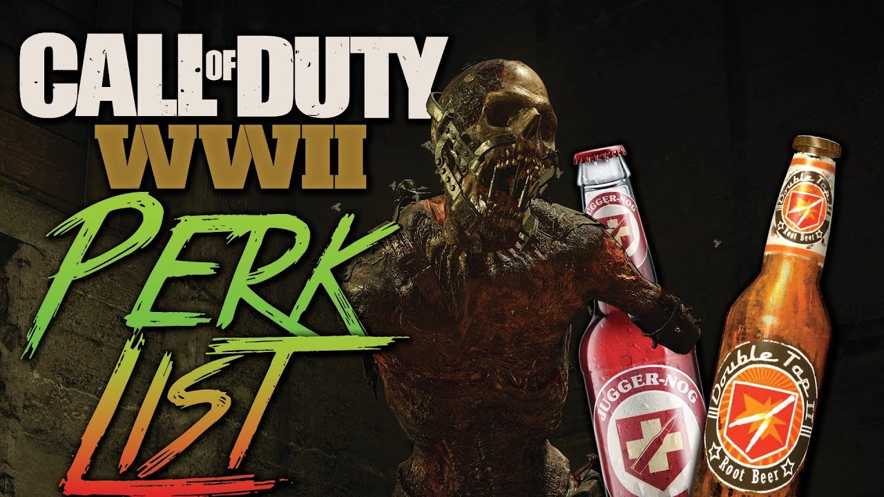 COD WW2 Nazi Zombies Full Perk List