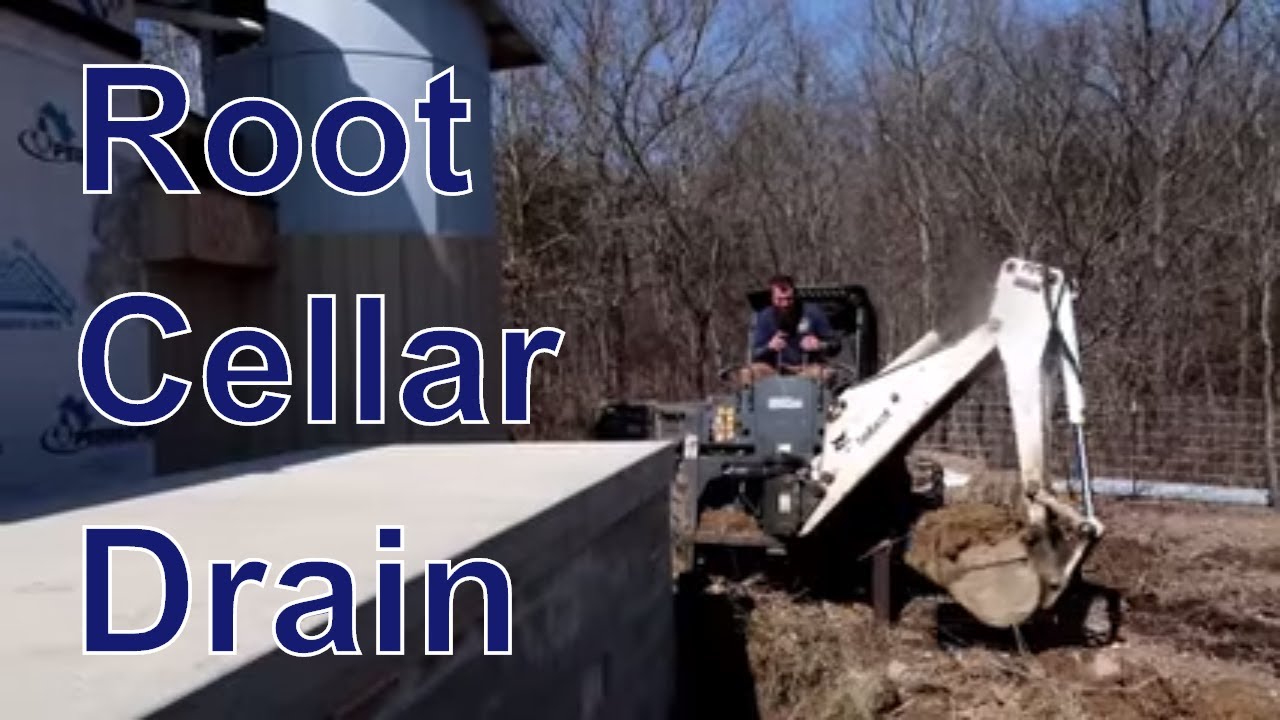 Root Cellar Update Installing A French Drain YouTube