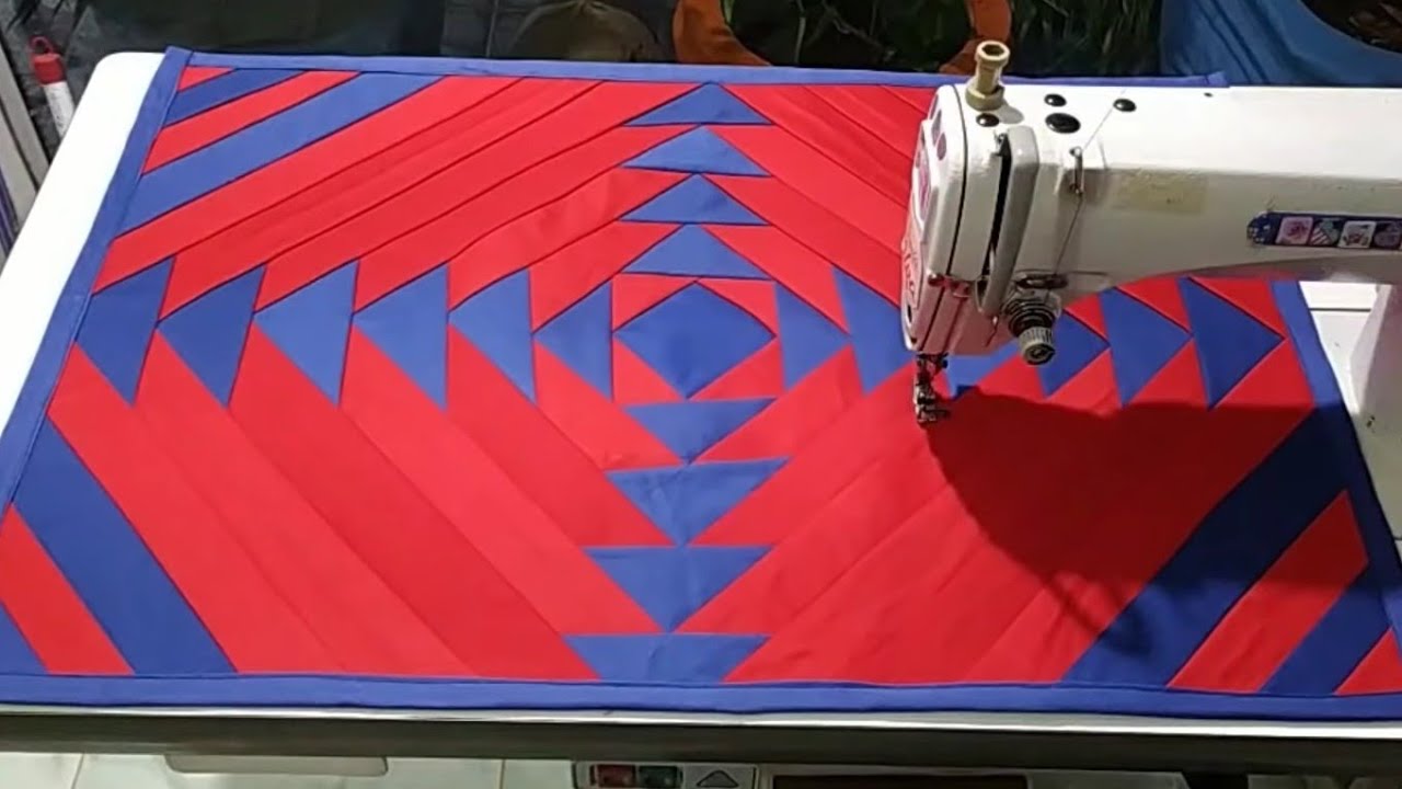 TAPETE DE RETALHOS DE BRIM #TapeteDeSetinha