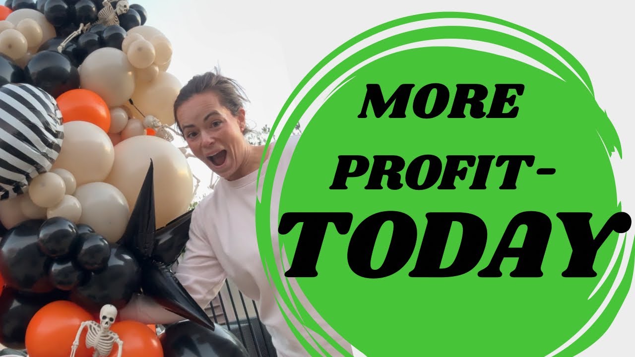 More profit TODAY- 3 things you can do right now to increase profitability in your balloon business