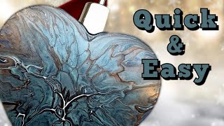 #137 QUICK and EASY Christmas ORNAMENTS / Shelee Bloom POUR with Local available ACRYLIC PAINT screenshot 3