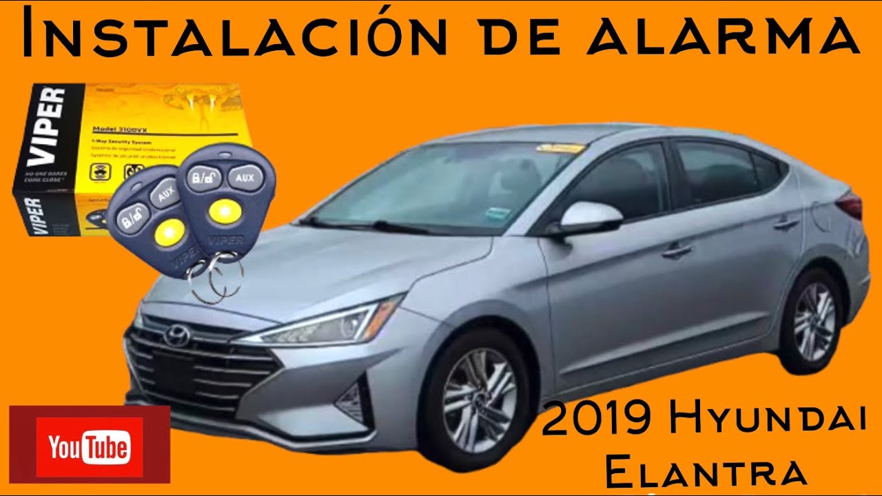 Cómo instalar alarma de auto 2019 Hyundai Elantra - YouTube