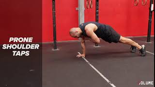 prone shoulder taps