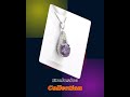 Chainstones Purple CZ Drop Necklace | 1" Dainty Amethyst Simulant | 925 Sterling Silver