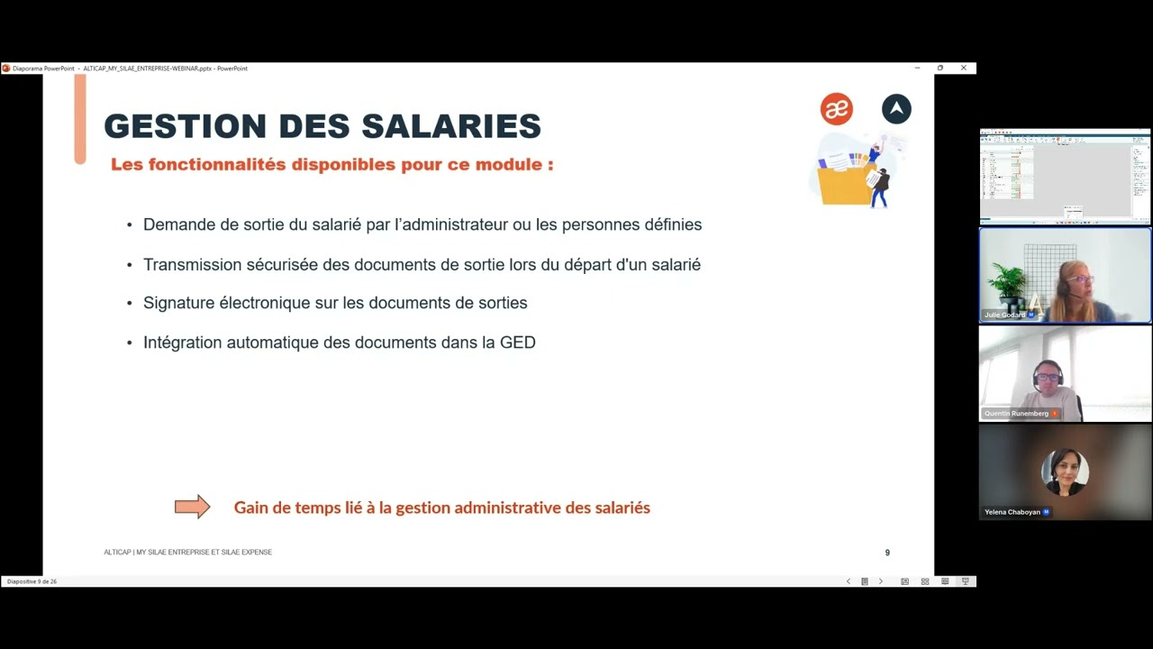 Webinar My Silae Entreprise et Silae Expense