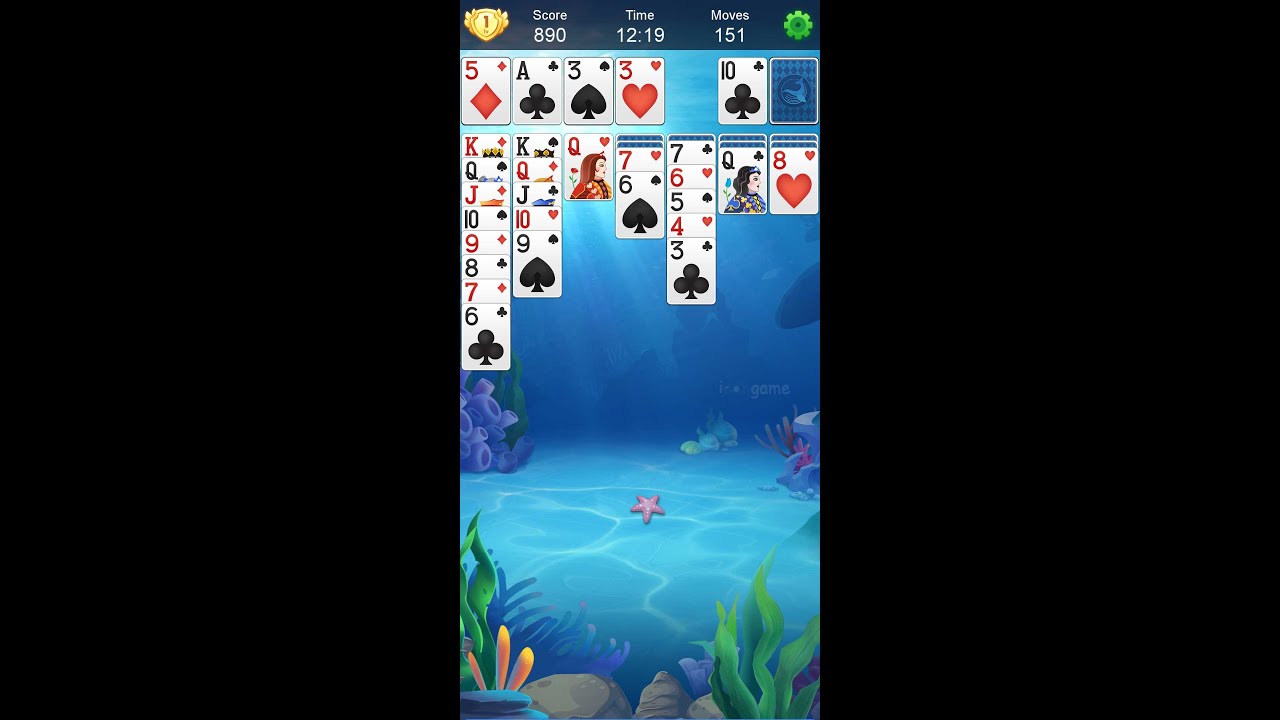 Solitaire Fish Classic Klondike Card Game - YouTube