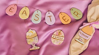Air-dry clay egg ornaments - DIY by Søstrene Grene