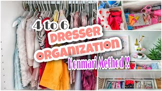 Baby Dresser Organization | Konmari Method | 4-6 months