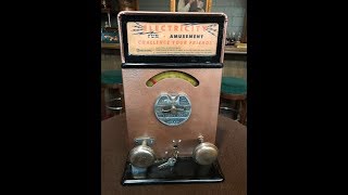 1930's ADVANCED Coin Op "Electric Shock" Machine SOLD FOR  $2,250