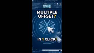 How to use Multiple Offset Command in AutoCAD (M Option) #autocad #civilengineering #logo #design