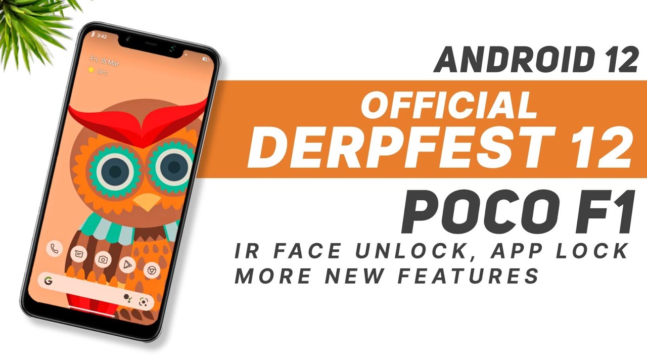 Poco F1 | Derpfest 12 Official | Android 12 | IR Face Unlock, App Lock ...