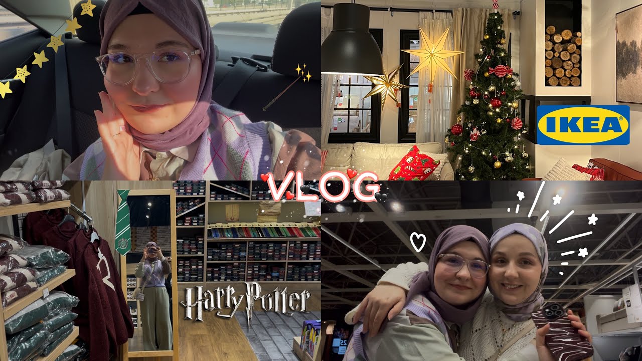 TÜM GÜN BİRLİKTE DIŞARIDAYIZ!✨(İKEA TURU🛍️, HARRY POTTER SİHİR DÜKKANI🪄,KARGO AÇILIMI📦…) #dailyvlog 