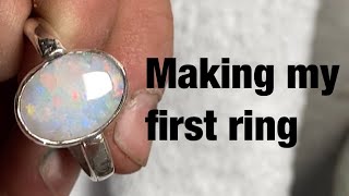 Making my first opal ring