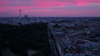 aerial germany berlin june 2018 sunset 30mm Germany 4K , No Copyright Video, Background, Motion screenshot 5