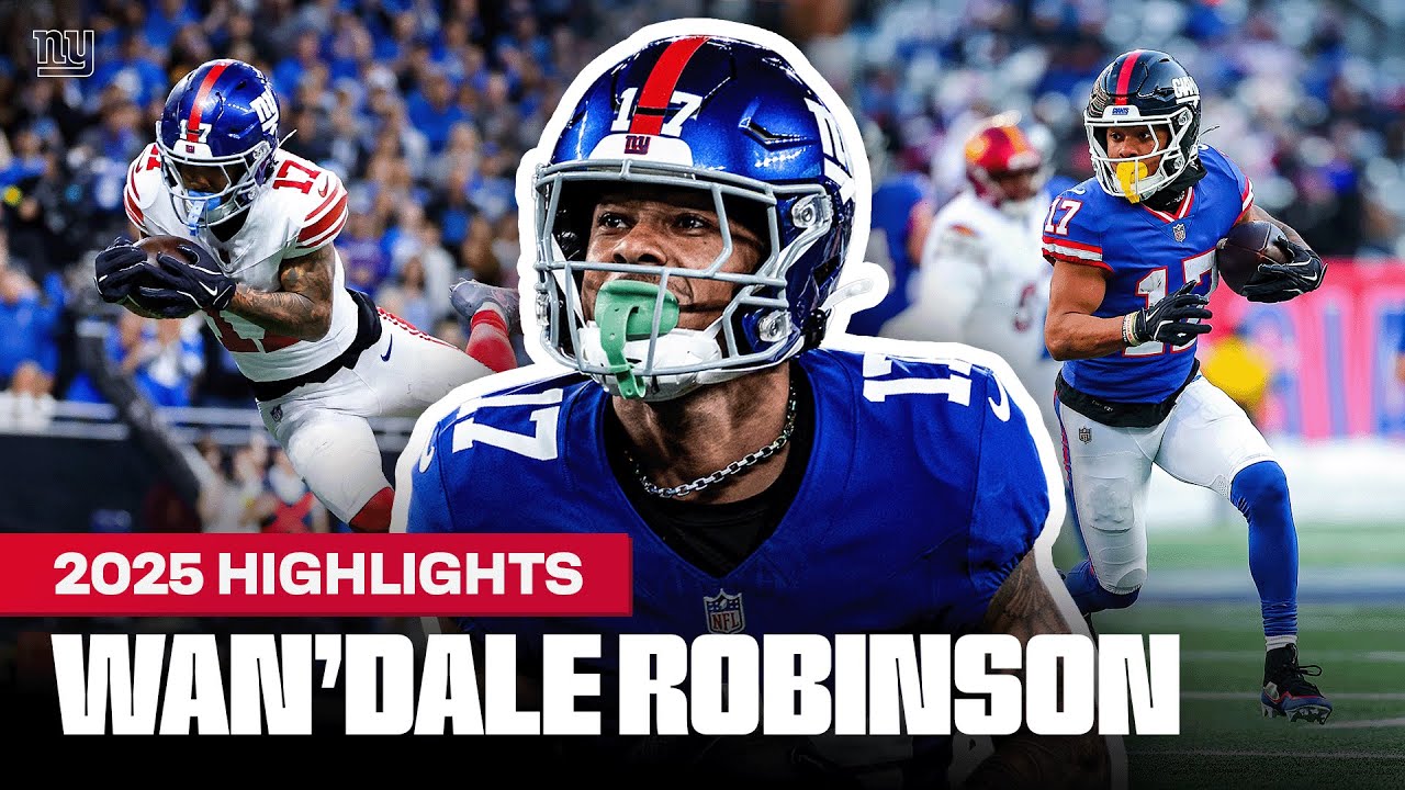 Wan'Dale Robinson Top 2025 Season Highlights | New York Giants