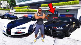 Franklin Collecting Secret Police Cars in GTA 5 | SHINCHAN and CHOP screenshot 1