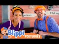 Blippi e Meekah Andam de Trem! | Episódios Completos | Blippi em Português | Vídeos Educativos