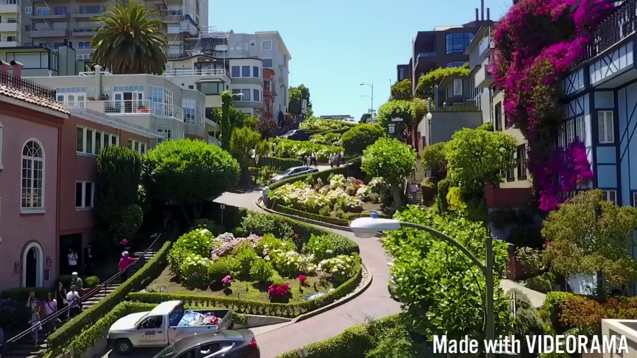 Lombard Street aka Russian Hill with the Mavic Pro in San Francisco.