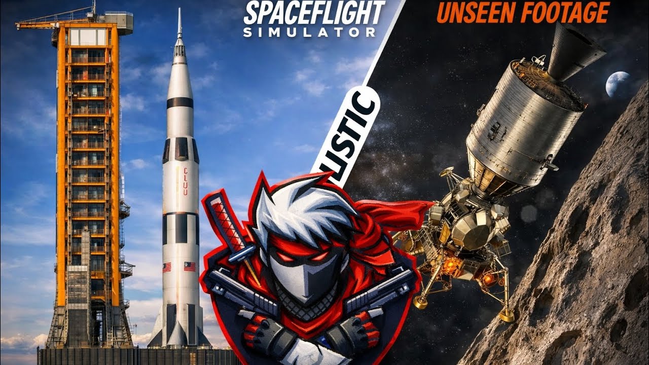 "In this video, I will be landing on the Moon and Mars." 