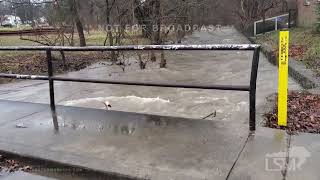 01-04-2023 Lexington, KY - Creek Raging after massive early morning rain