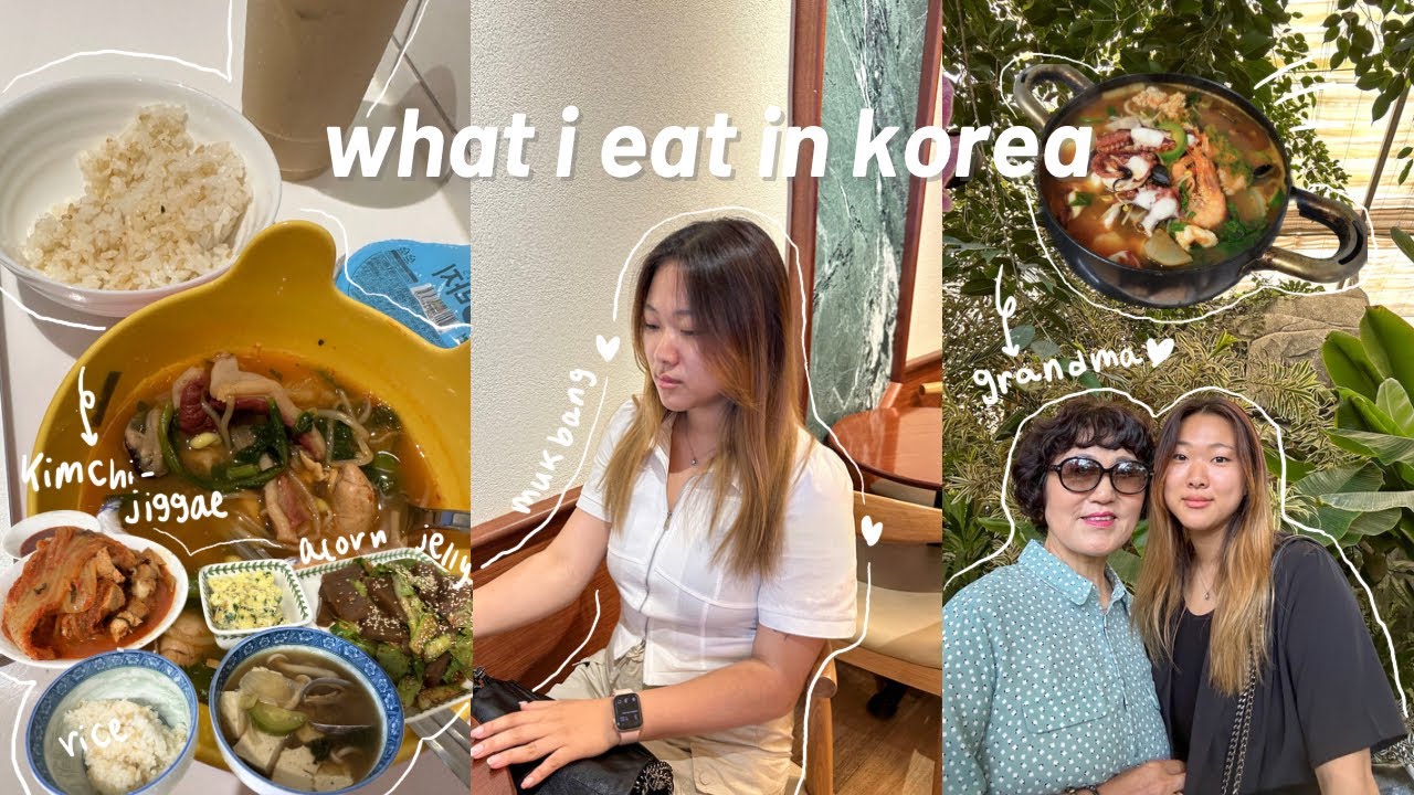 what i eat in KOREA at grandma’s 🥘 cooking, mukbang, kimchi, jjigae