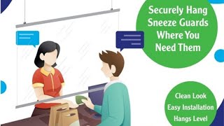 Hanging Sneeze Guard Kits (Hardware for Hanging Sneeze Guards/Shields)